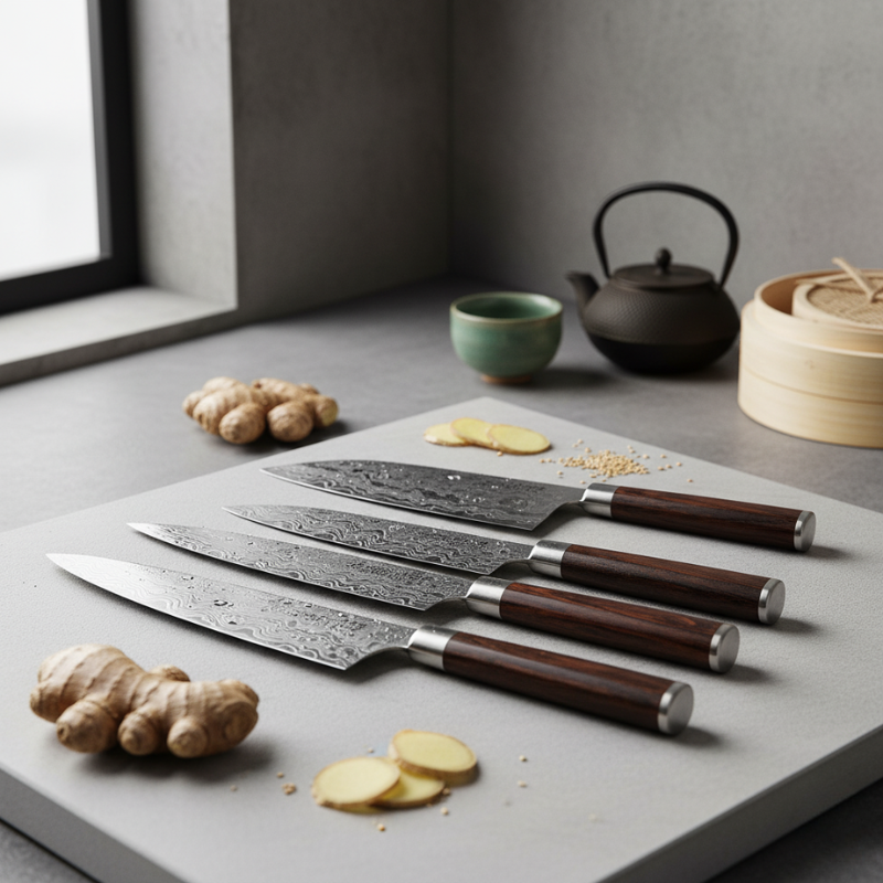 Couteau japonais damas